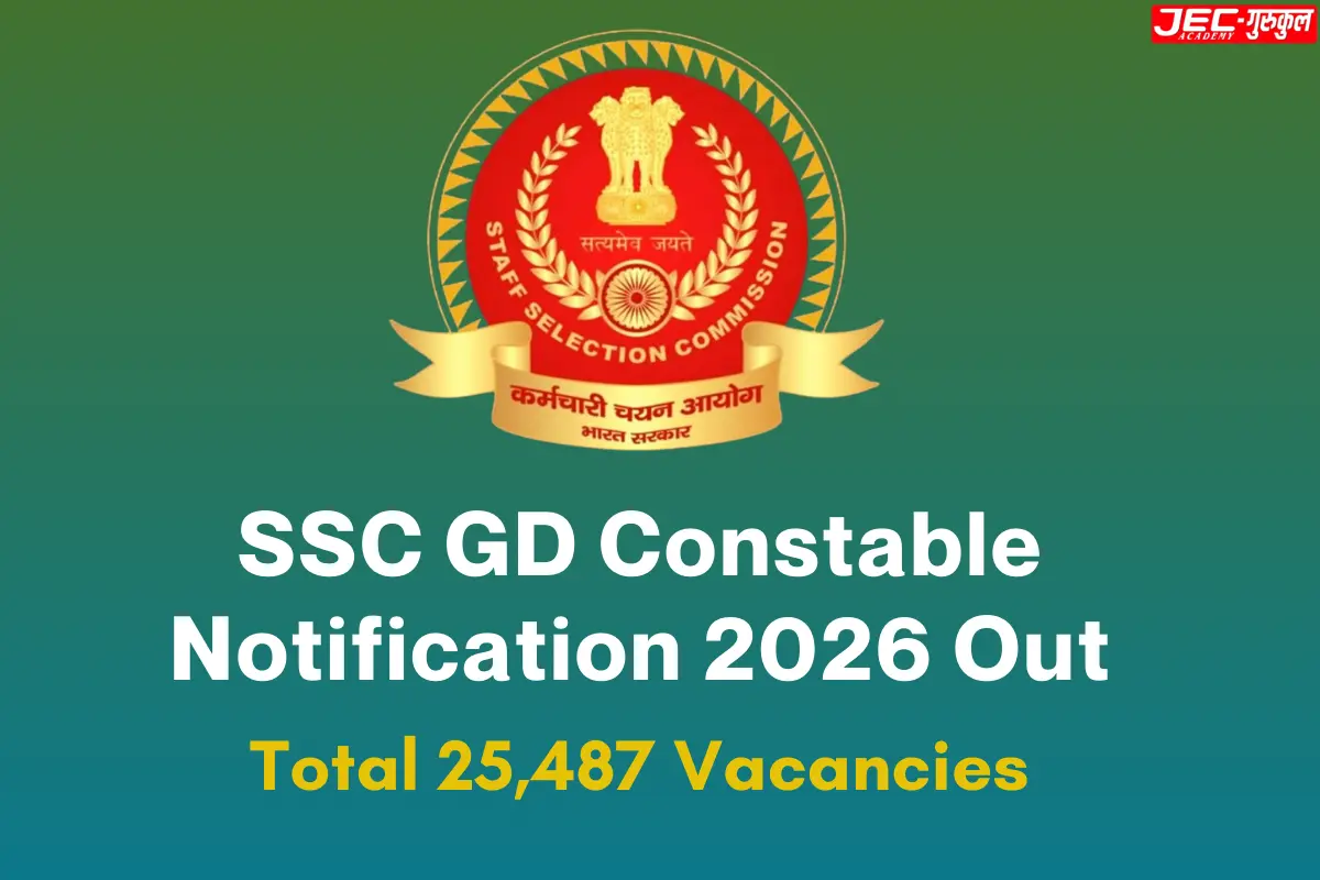 SSC GD Constable Notification 2026
